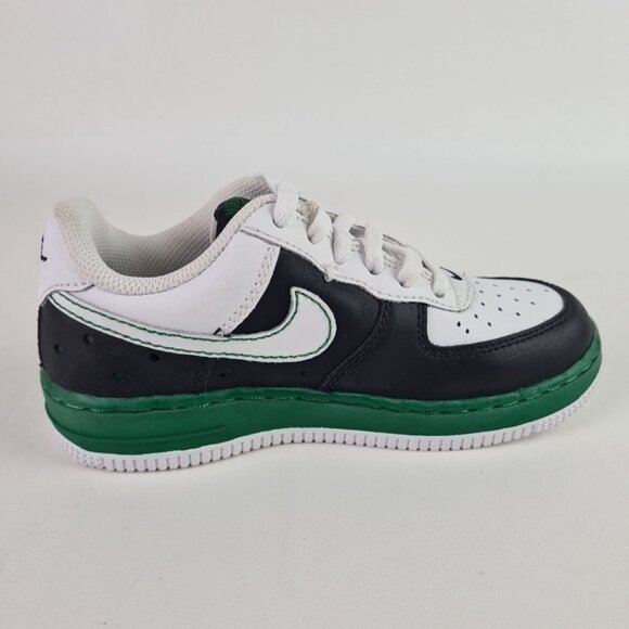 Nike AIR FORCE 1 PS Little Kids White Black Shoes Sneakers SZ 12.5 - Picture 3 of 8
